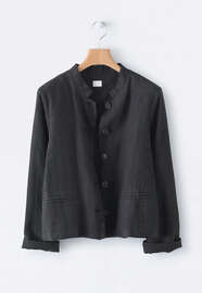 Boxy jacket, Washed black, webstill