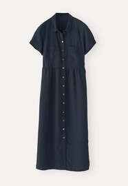 Gathered-waist dress, Ink, webstill