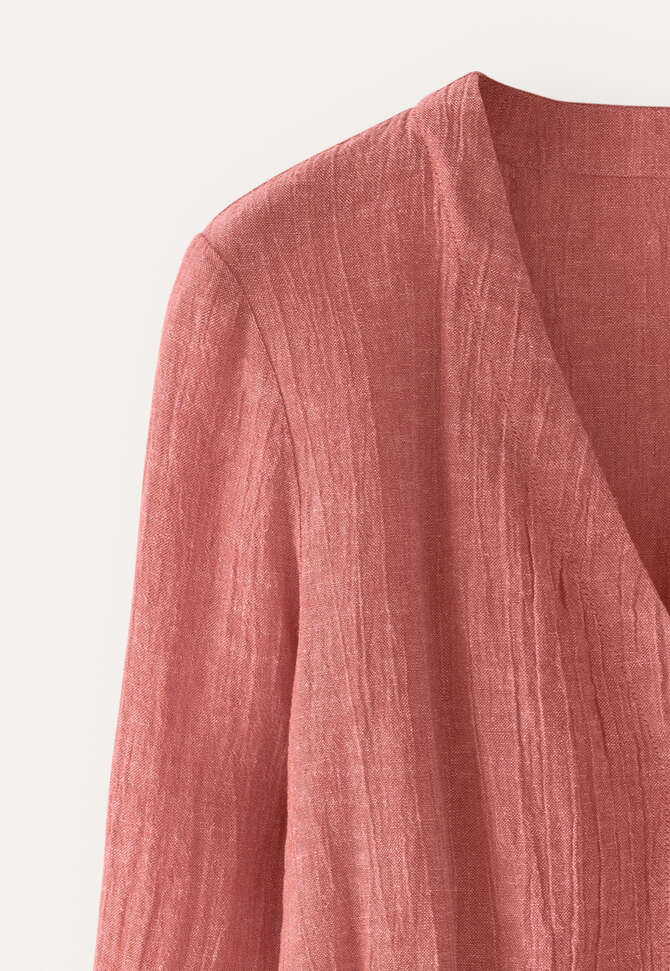 Pleat-waist shirt, Pink coral, completeTheLook