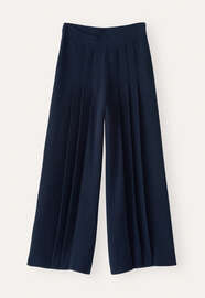 Wide knitted trousers, Midnight, webstill
