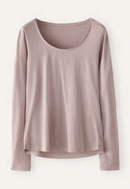 Scoop neck top, Pink mink, webstill