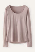 Scoop neck top, Pink mink, webstill