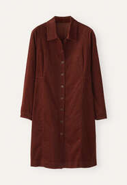 Button-through dress, Chestnut brown, webstill