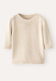Short-sleeve sweater, Natural, webstill