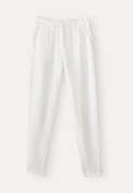 Tapered trousers, White, webstill