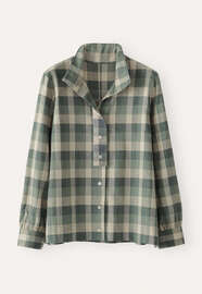 Checked shirt, Forest ecru, webstill
