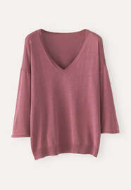 V-neck sweater, Berry, webstill