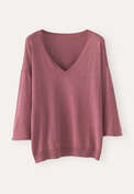 V-neck sweater, Berry, webstill