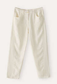 Curved-leg trousers, Cream, webstill