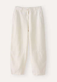 Barrel-leg trousers, Ecru, webstill