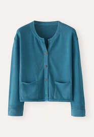 Jersey jacket, Dark turquoise, webstill