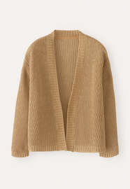 Edge-to-edge cardigan, Ochre, webstill