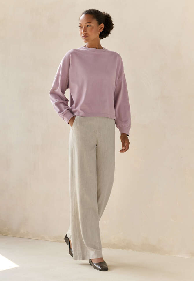 Jersey sweatshirt, Soft mauve, completeTheLook