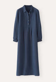 Bib-detail dress, Dark denim, webstill