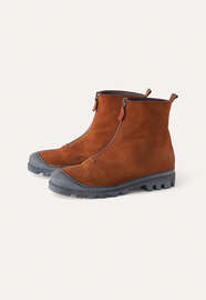 Zipped boots, Rust brown, webstill
