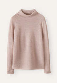 High-neck sweater, Grey rose, webstill