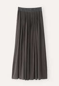 Long pleated skirt, Grey brown, webstill