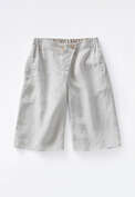 Knee-length culottes, Ice grey, webstill