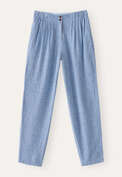 Tapered trousers, Indigo blue, webstill