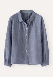 Striped blouse, Navy white, webstill