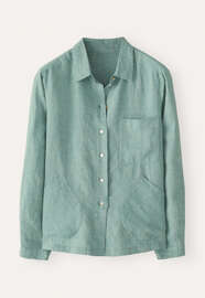 Patch-pocket shirt, Green thyme, webstill