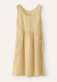 Sleeveless dress, Butter yellow, webstill