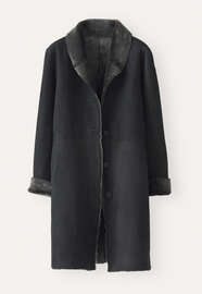 Sheepskin coat, Charcoal, webstill