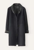 Sheepskin coat, Charcoal, webstill