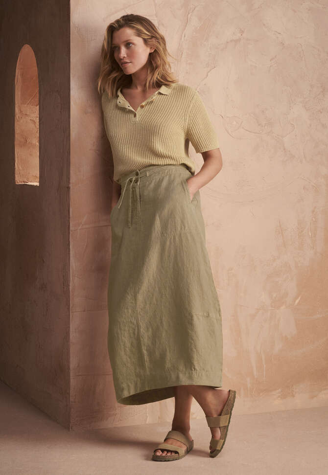 Long skirt, Soft khaki, completeTheLook