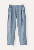 Cropped tapered trousers, Denim, webstill