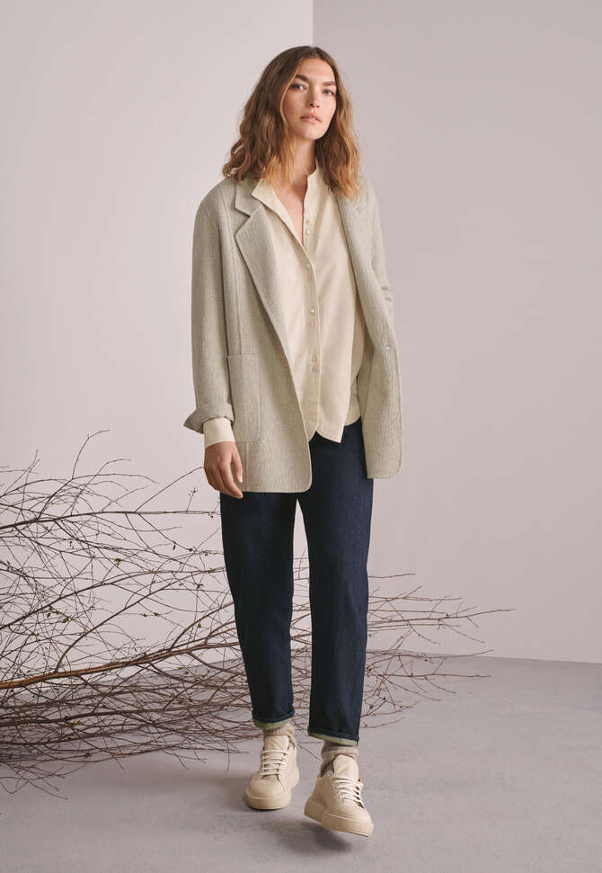 Longline jacket, Pale grey, completeTheLook