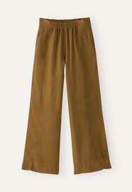Relaxed wide-leg trousers, Dark toffee, webstill