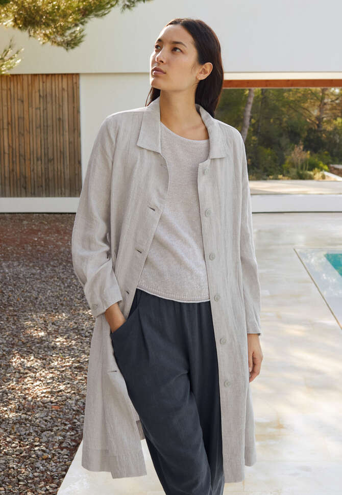 Longline jacket, Ice grey, completeTheLook