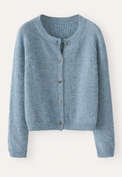 Raglan-sleeve cardigan, Denim blue, webstill