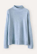 Funnel-neck sweater, Aqua sky, webstill