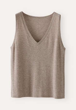 V-neck vest, Mushroom, webstill