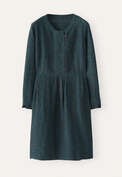 Checked pleated dress, Petrol, webstill