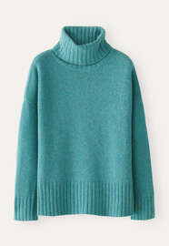 Roll-neck sweater, Ocean turquoise, webstill