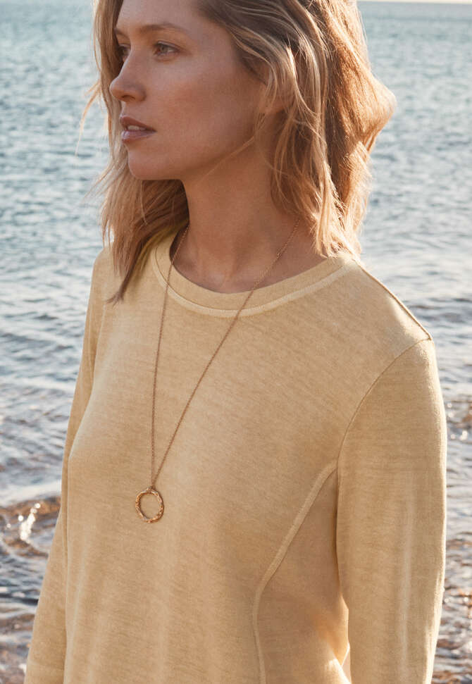 Jersey tunic, Sand yellow, completeTheLook