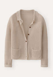 Knitted jacket, Pale sand, webstill