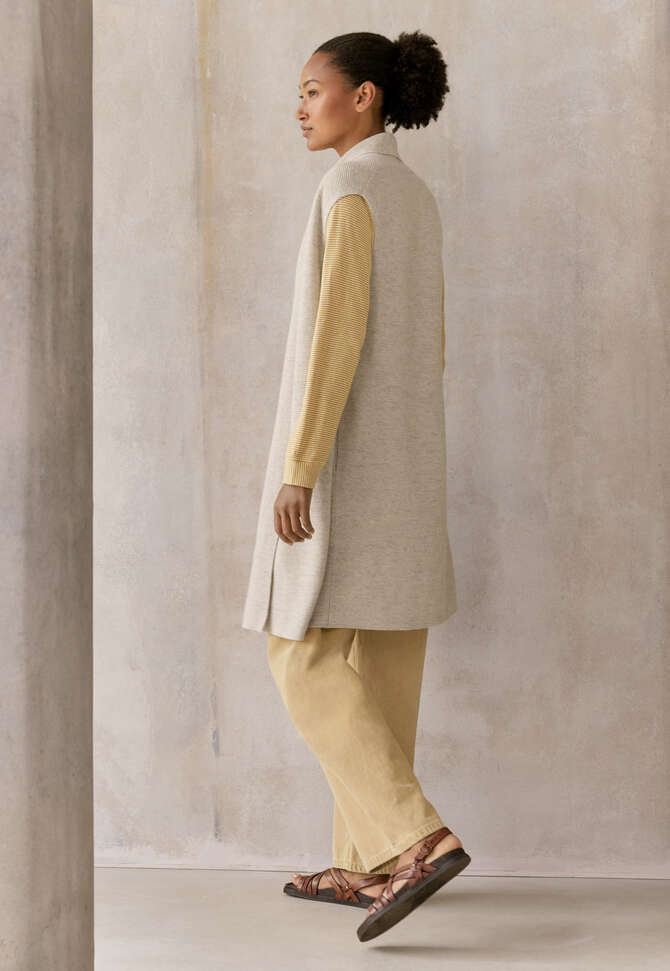 Long waistcoat, Soft grey, completeTheLook