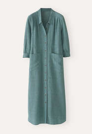 Pleat-detail dress, Dark aqua, webstill