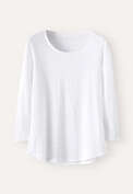 Round-neck top, White, webstill
