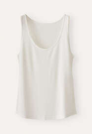 Ribbed vest, Ecru, webstill