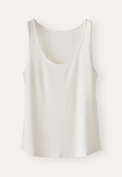 Ribbed vest, Ecru, webstill