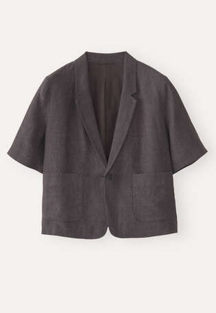 Short-sleeve jacket, Grey coffee, webstill