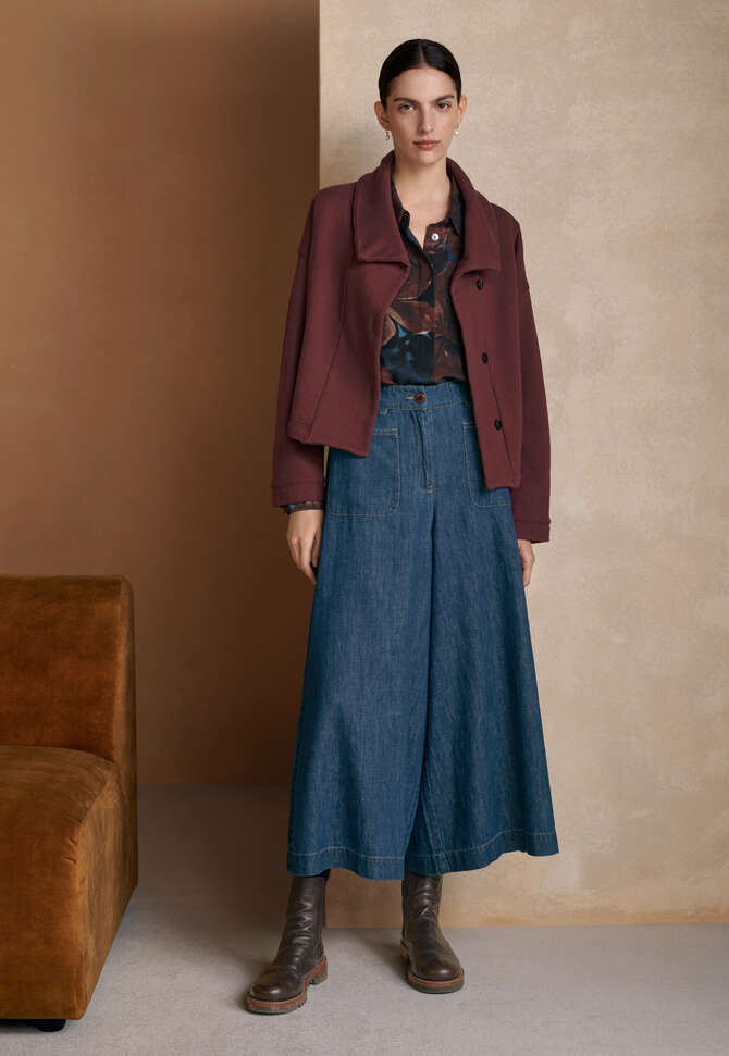 Jersey jacket, Aubergine, completeTheLook