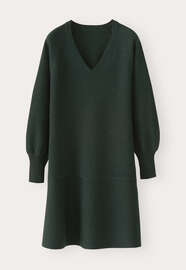 Peplum-detail dress, Dark forest, webstill