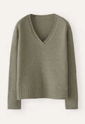 V-neck sweater, Dried sage, webstill
