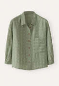 Striped shirt, Soft sage, webstill